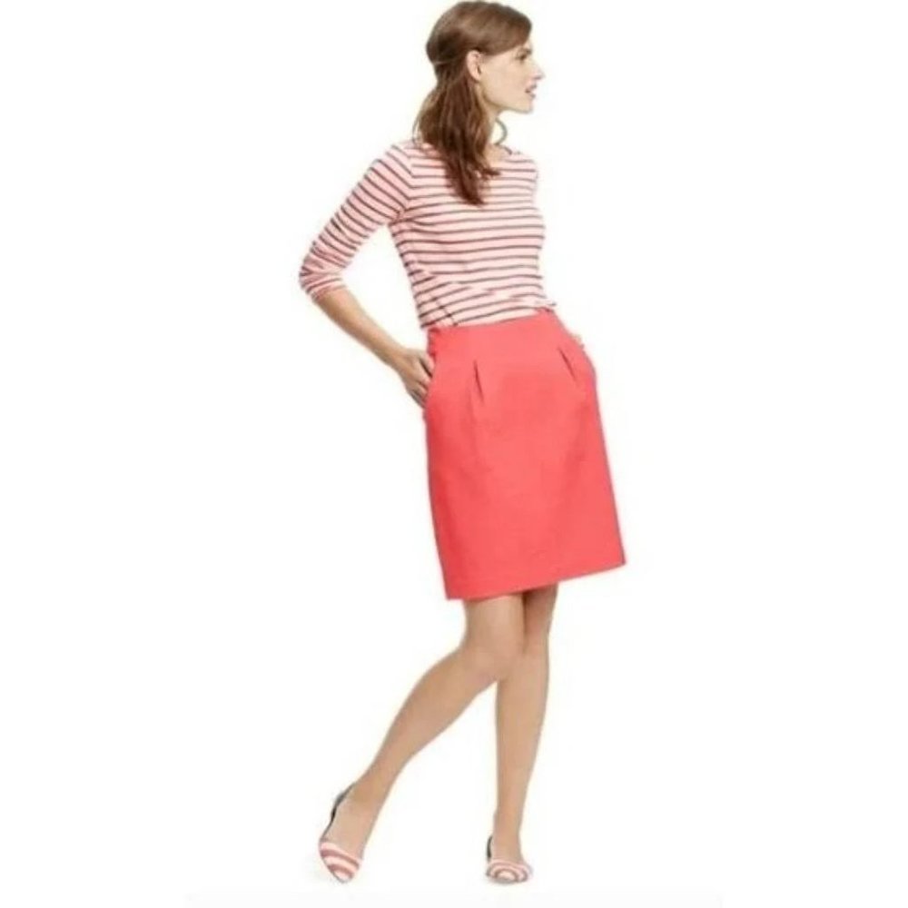 Boden Coral Knit Skirt